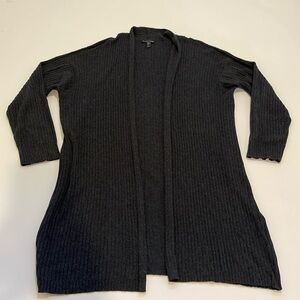 Eileen Fisher Long Open Peruvian Organic Cotton Blend Cardigan